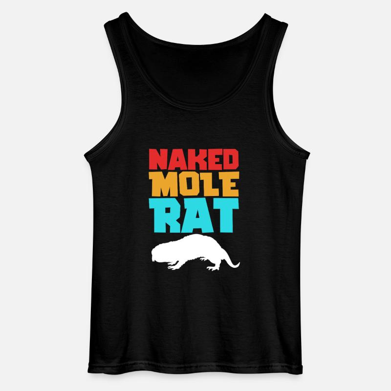 Nacktmull - Gildan Männer Tank Top - Schwarz