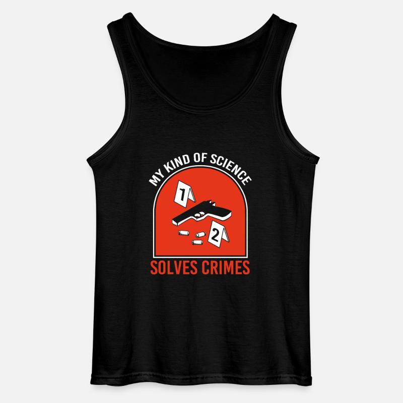 Forensik Forensiker Spurensicherung - Gildan Männer Tank Top - Schwarz