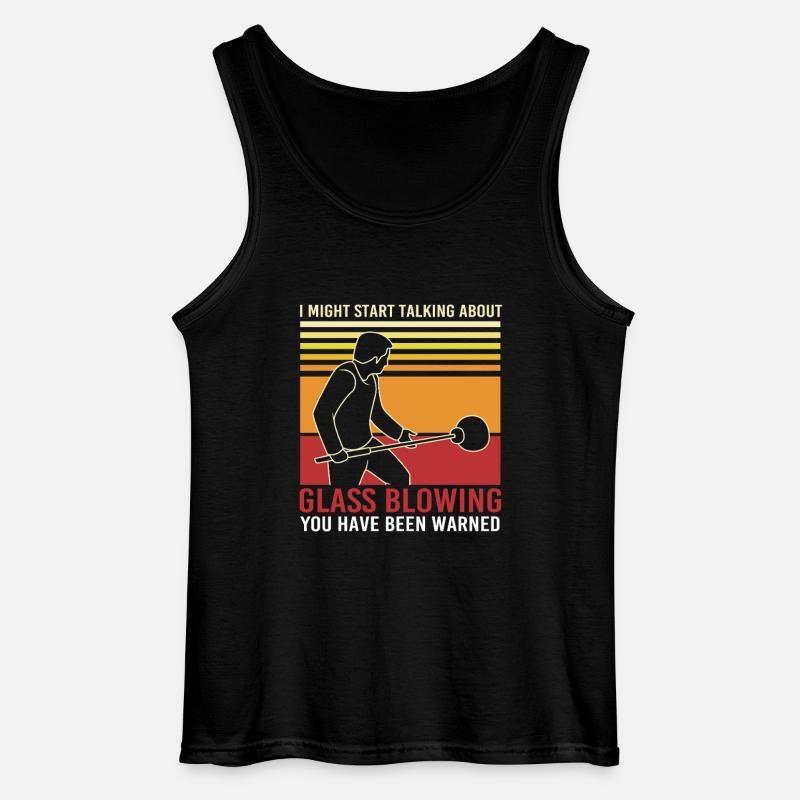 Glas Glasbläser - Gildan Männer Tank Top - Schwarz