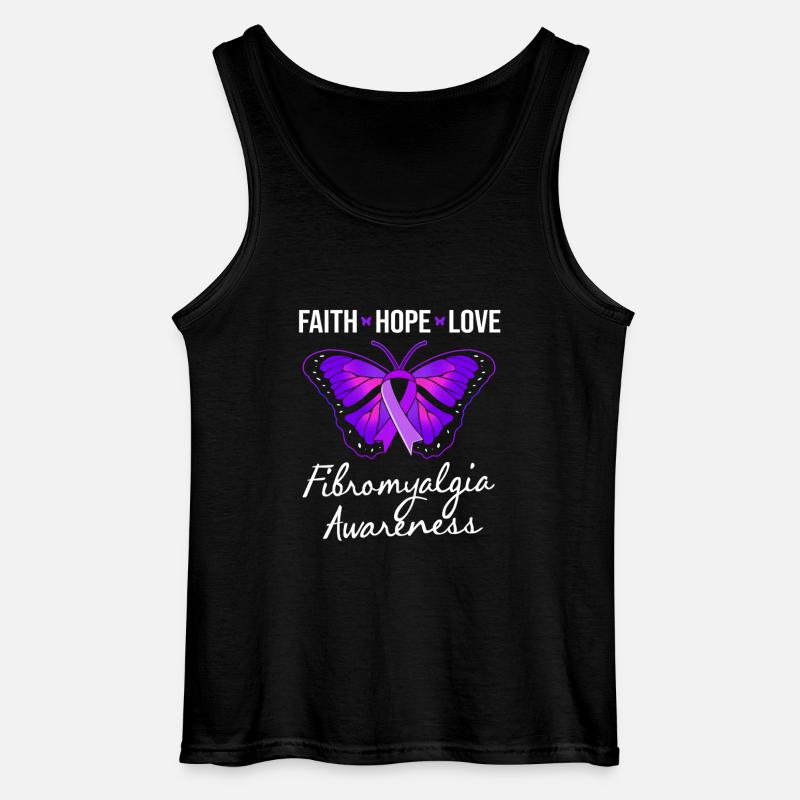 Fibromyalgie Fibro - Gildan Männer Tank Top - Schwarz