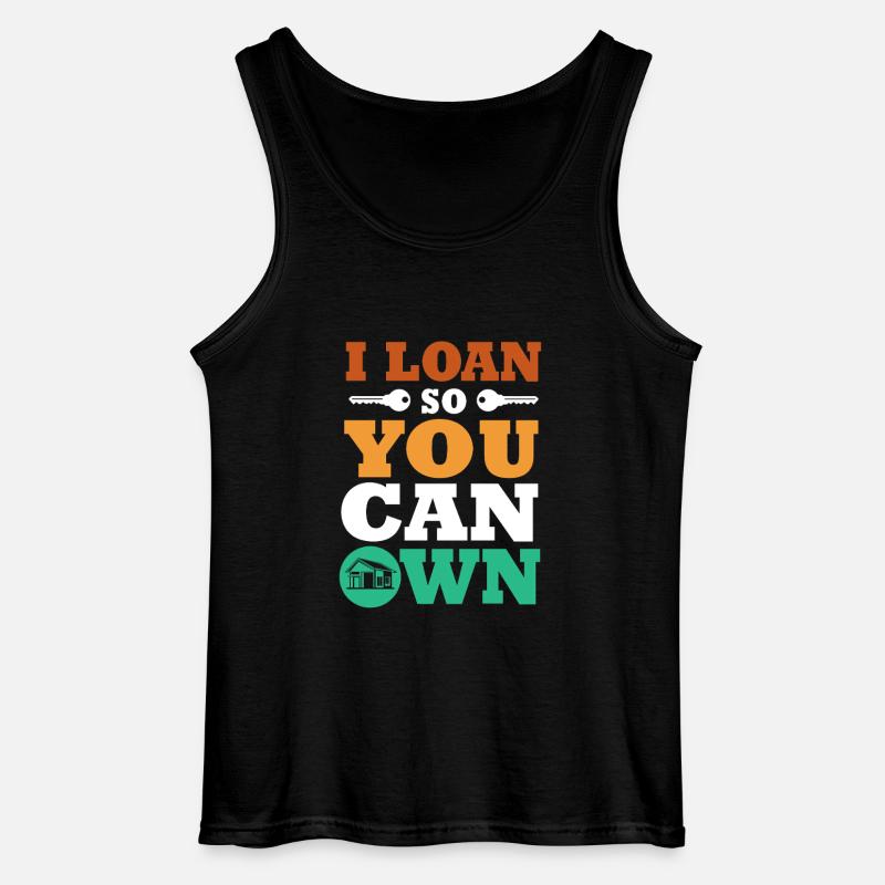 Mortgage Condominium Debt - Gildan Men’s Tank Top - black