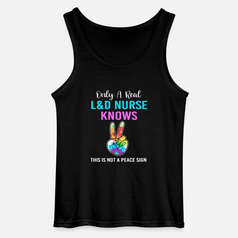 Hebamme Entbindung - Gildan Männer Tank Top - Schwarz