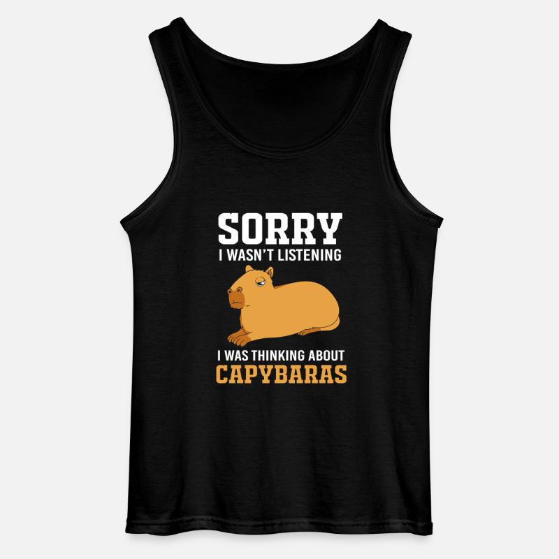 Capybara Capibara - Gildan Männer Tank Top - Schwarz