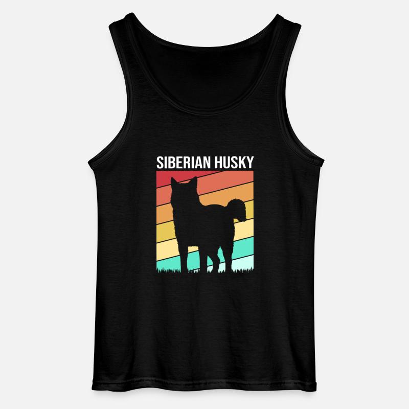Husky - Gildan Männer Tank Top - Schwarz