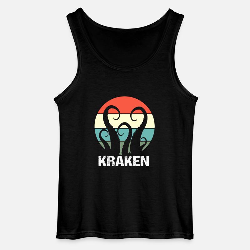 Octopus Octopus Octopus Octopus - Gildan Men’s Tank Top - black