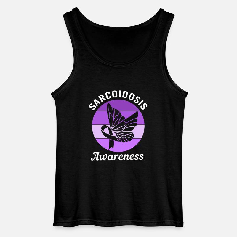 Sarkoidose - Gildan Männer Tank Top - Schwarz