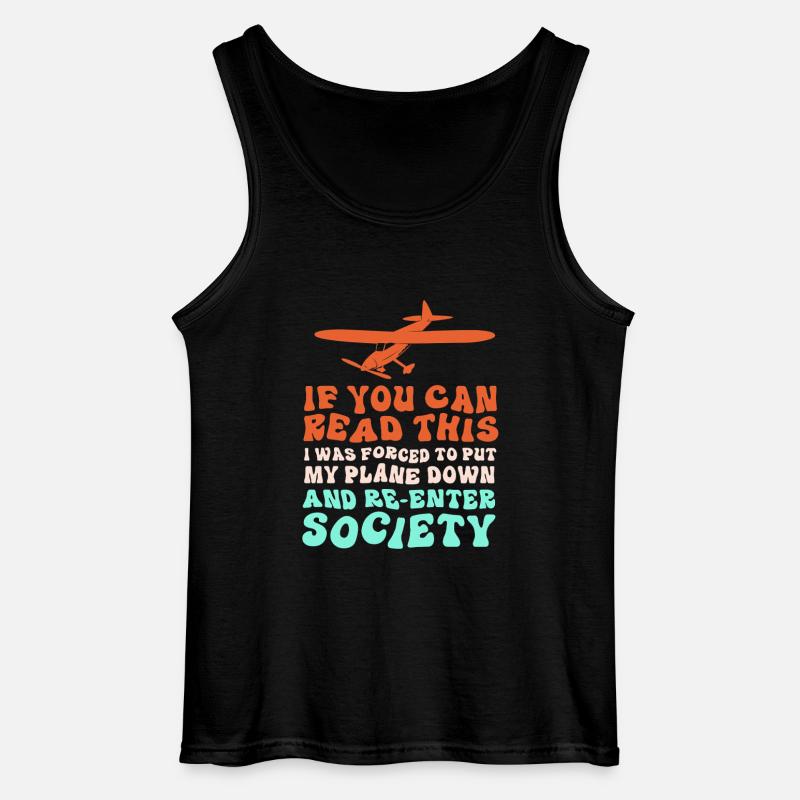 Modellflug Modellflugzeug - Gildan Männer Tank Top - Schwarz