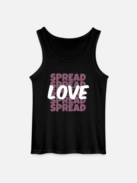 Spread Love Shirt Design - Canotta da uomo Gildan - nero