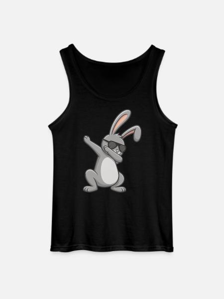 Easter Bunny Dab Easter - Gildan Men’s Tank Top - black