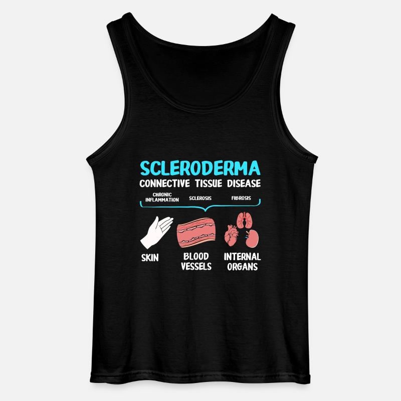 Scleroderma - Gildan Men’s Tank Top - black