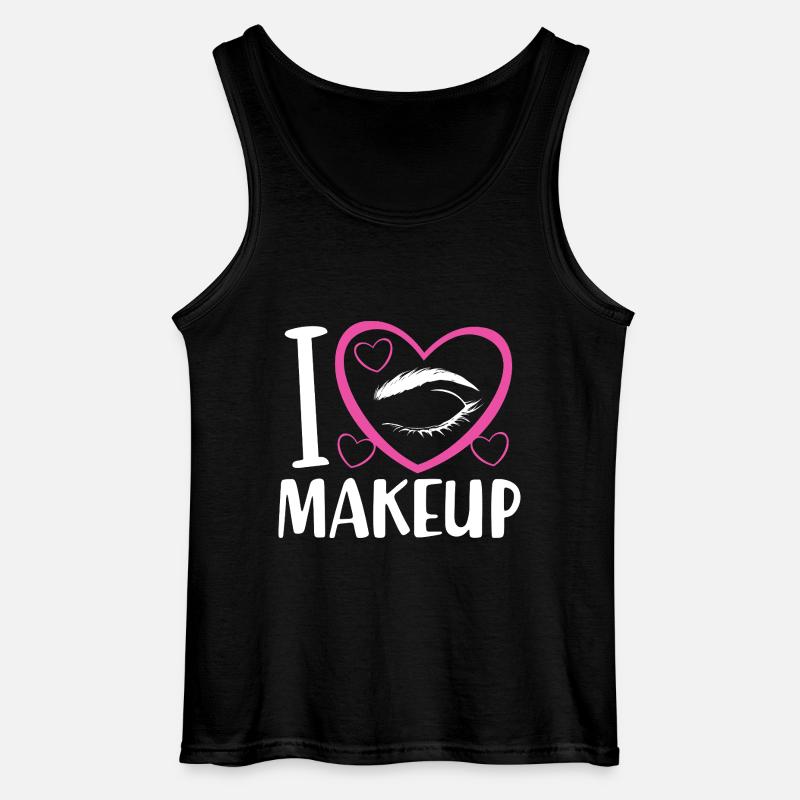 Make-up Cosmetics Beautician Microblading - Gildan Men’s Tank Top - black