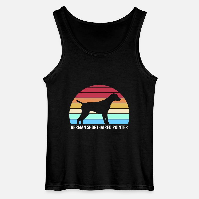 Deutsch Kurzhaar Hund German Pointer - Gildan Männer Tank Top - Schwarz