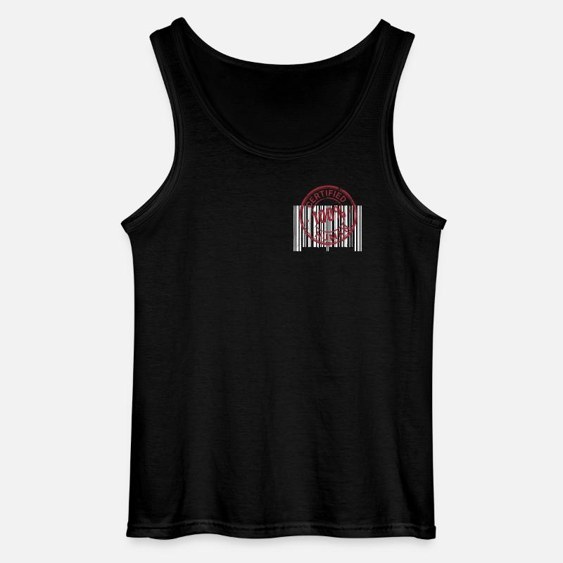 Certified Human - Gildan Männer Tank Top - Schwarz