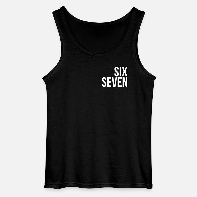 67 texte « six sept » - Débardeur Gildan Homme - noir