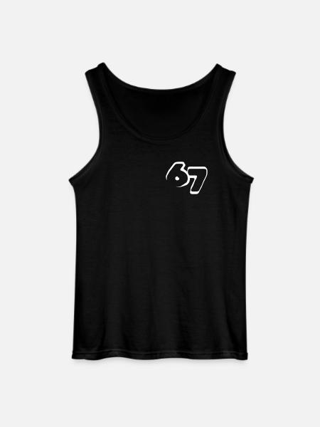 67 "six seven" drawn - Gildan Männer Tank Top - Schwarz