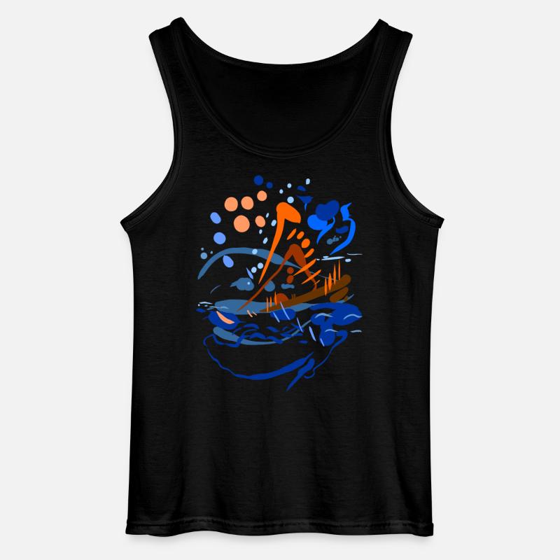 Abstrakt - Gildan Männer Tank Top - Schwarz