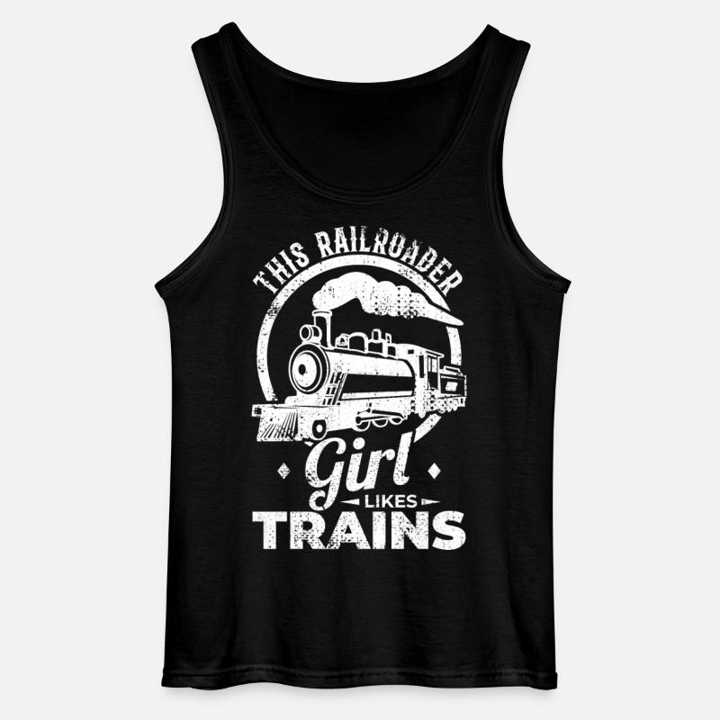 Eisenbahnerin - Gildan Männer Tank Top - Schwarz