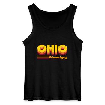 cool Ohio États-Unis États design - Débardeur Gildan Homme - noir - Devant - AI Model Male 185 dark (185cm)