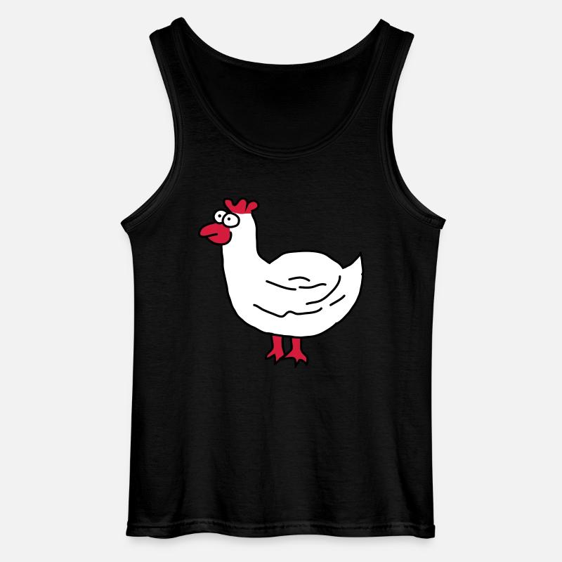 Pollo - Canotta da uomo Gildan - nero