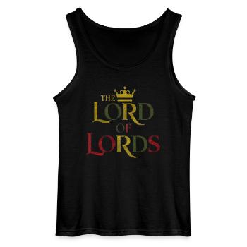 Der Herr der Herren - Gildan Männer Tank Top - Schwarz - Vorne - AI Model Male 185 dark (185cm)