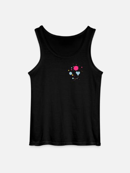 Farbkleckse,Tropfen und Herz - Gildan Männer Tank Top - Schwarz