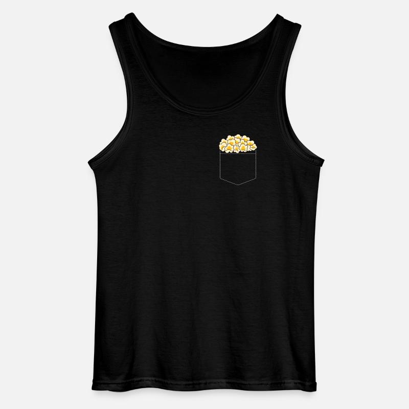 Popcorn - Gildan Männer Tank Top - Schwarz