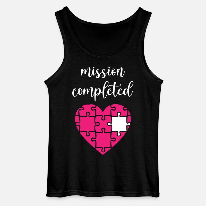 Mission Completed Puzzle - Gildan Männer Tank Top - Schwarz