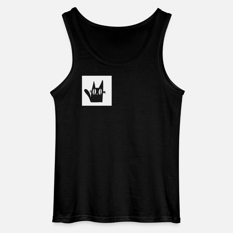 Mimi die schwarze Katze - Gildan Männer Tank Top - Schwarz