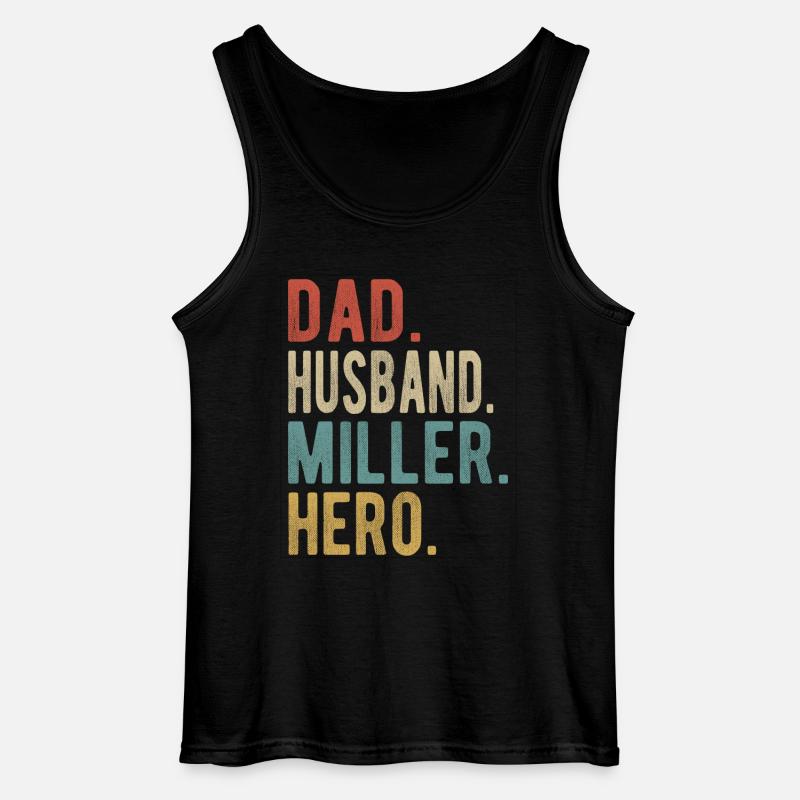 Müller Papa Ehemann Held - Gildan Männer Tank Top - Schwarz