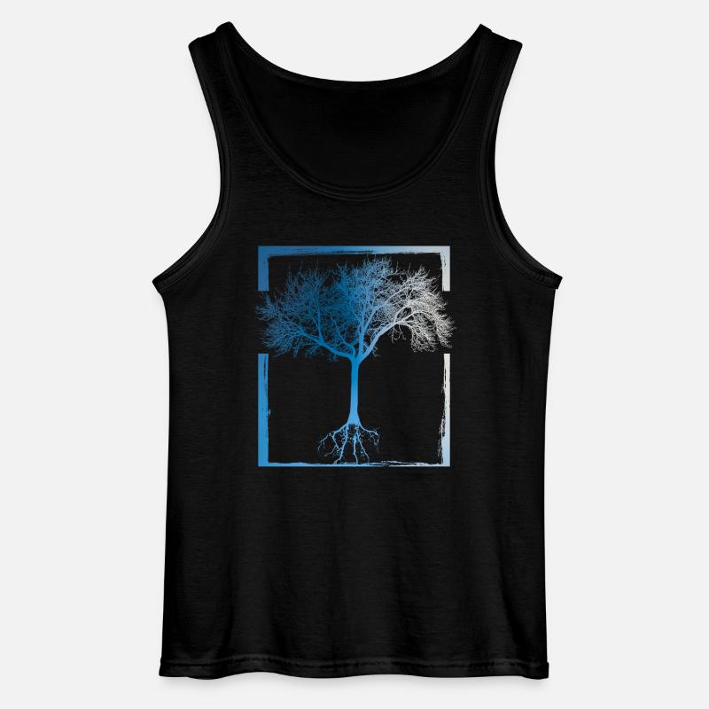 Mutter Natur - Rahmen 02 - Gildan Männer Tank Top - Schwarz