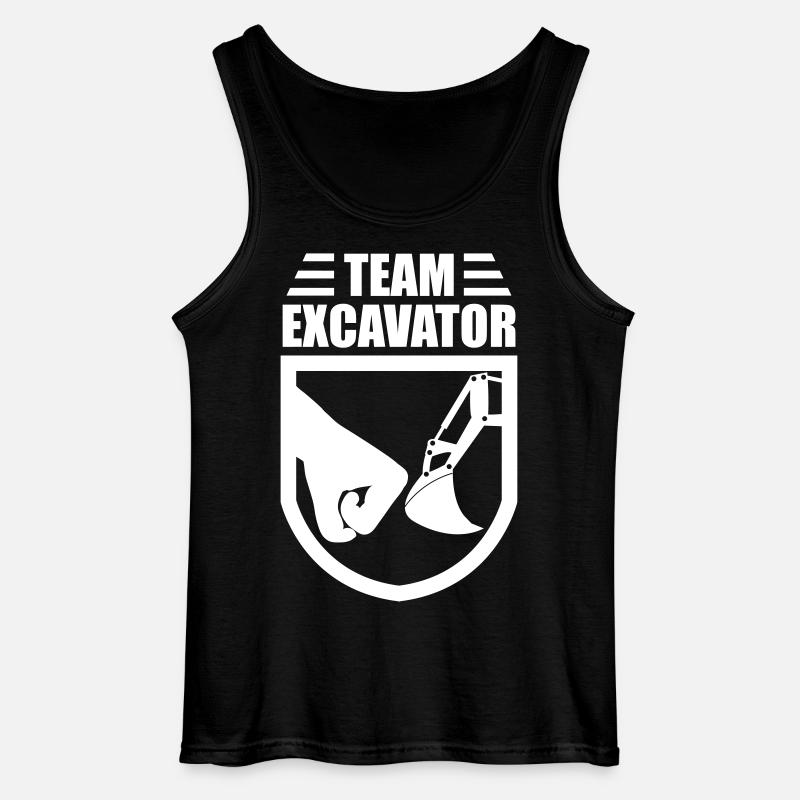 Excavator - Gildan Männer Tank Top - Schwarz