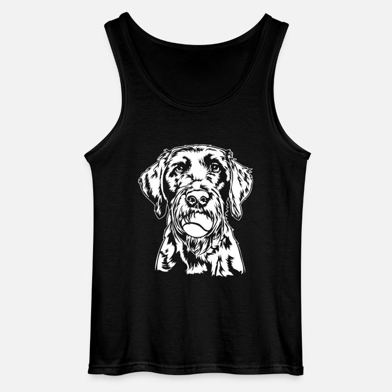 Tysk Ruhåret Boldbold Junkie Hunde Wilsigns - Gildan tanktop til mænd - sort