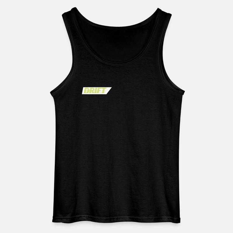 Drift Green - Gildan Männer Tank Top - Schwarz