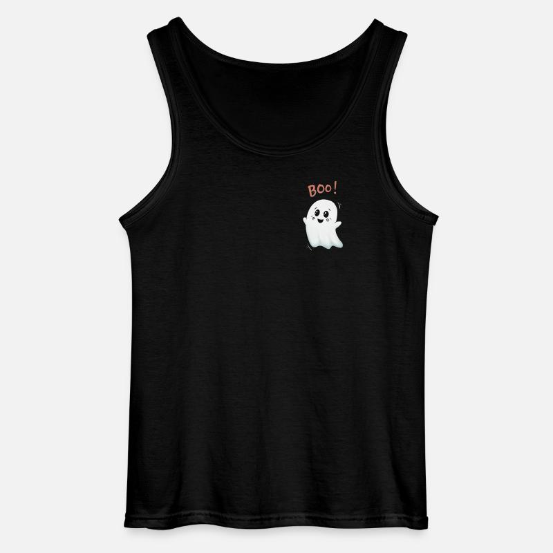 Boo Geist: Niedlicher Ghost - Gildan Männer Tank Top - Schwarz