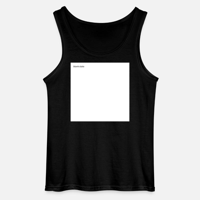 blank slate - Gildan Männer Tank Top - Schwarz