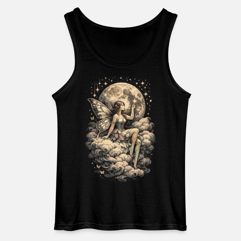 Fairycore Fee Gotisch - Gildan Männer Tank Top - Schwarz