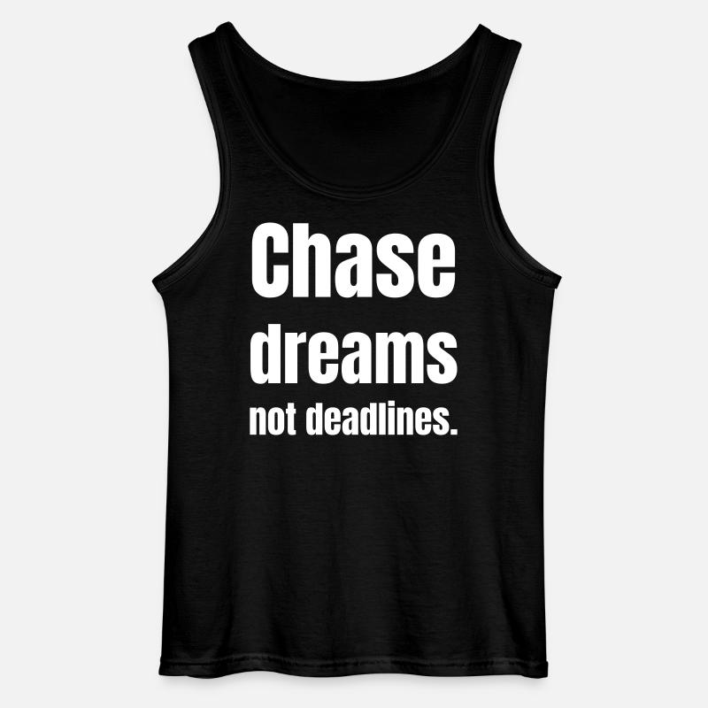 Chase dreams no deadlines - Gildan Männer Tank Top - Schwarz