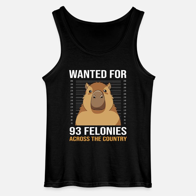 Capybara Capibara - Gildan Männer Tank Top - Schwarz