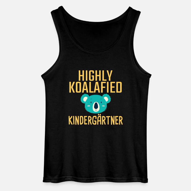 Kindergärtner Koalafied - Gildan Männer Tank Top - Schwarz