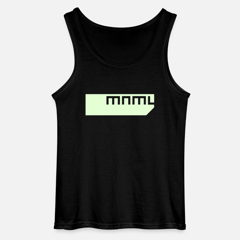 minimal | mnml - Gildan Männer Tank Top - Schwarz