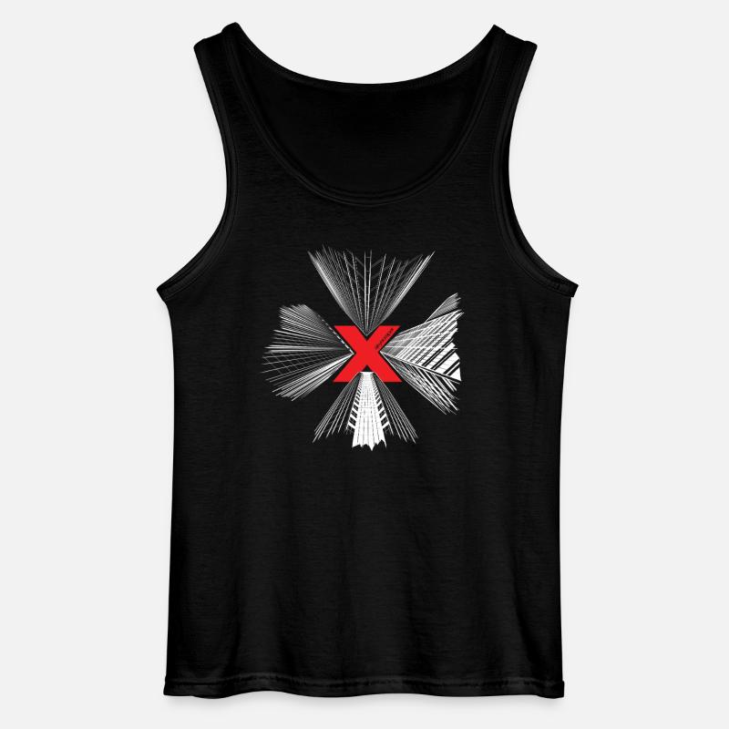 Skyscraper, Hochhaus, Skyline, NYC - Gildan Männer Tank Top - Schwarz