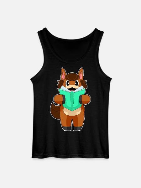 Pferd Buch - Gildan Männer Tank Top - Schwarz