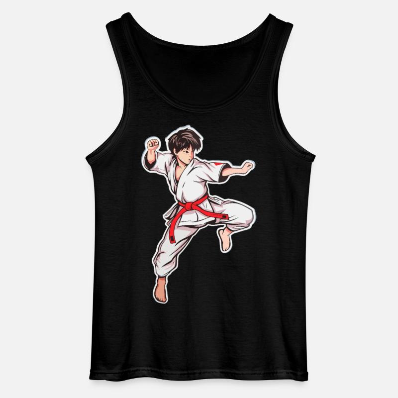 Karate Junge - Gildan Männer Tank Top - Schwarz