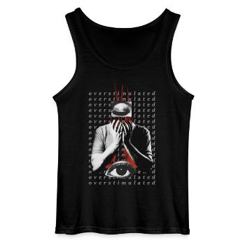Überstimuliert - Gildan Männer Tank Top - Schwarz - Vorne - AI Model Male 185 dark (185cm)
