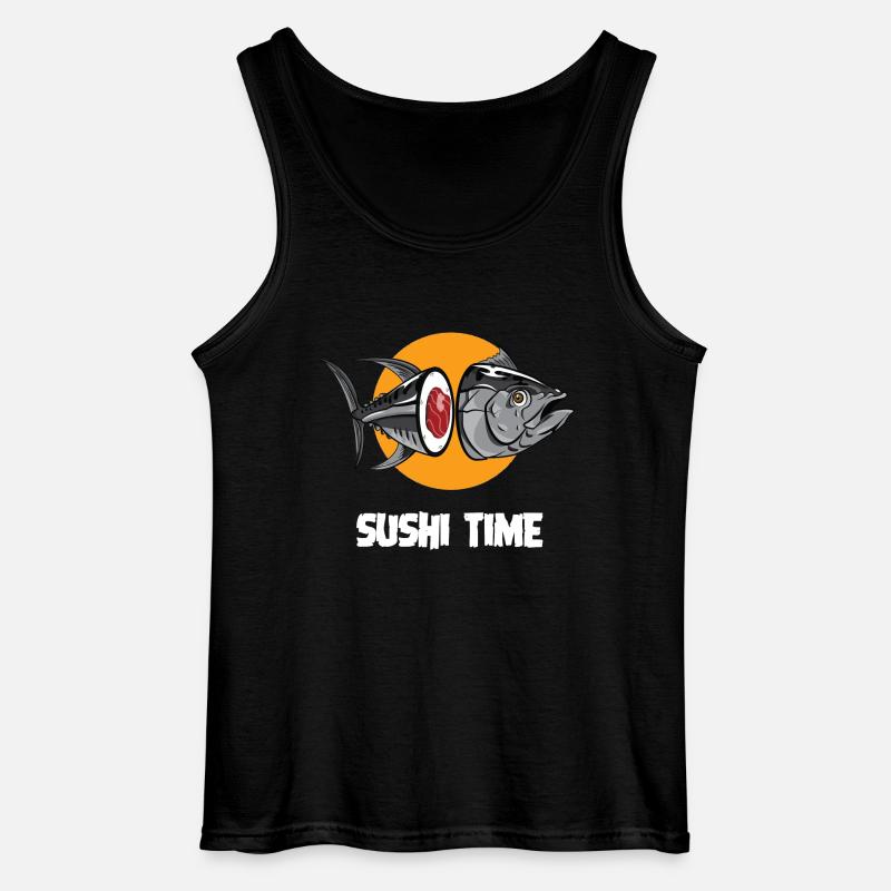 SUSHI TIME-Thunfisch-b - Gildan Männer Tank Top - Schwarz
