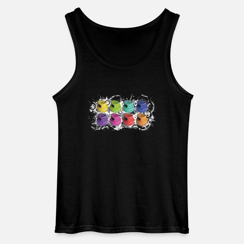 Fatcaps white - Gildan Männer Tank Top - Schwarz