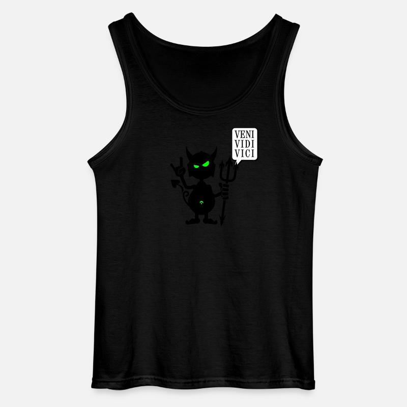 Teufel rocks / devil rocks (2c) - Gildan Männer Tank Top - Schwarz