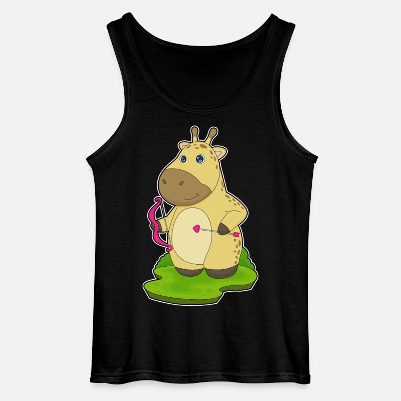 Giraffe Bogenschütze Bogen - Gildan Männer Tank Top - Schwarz