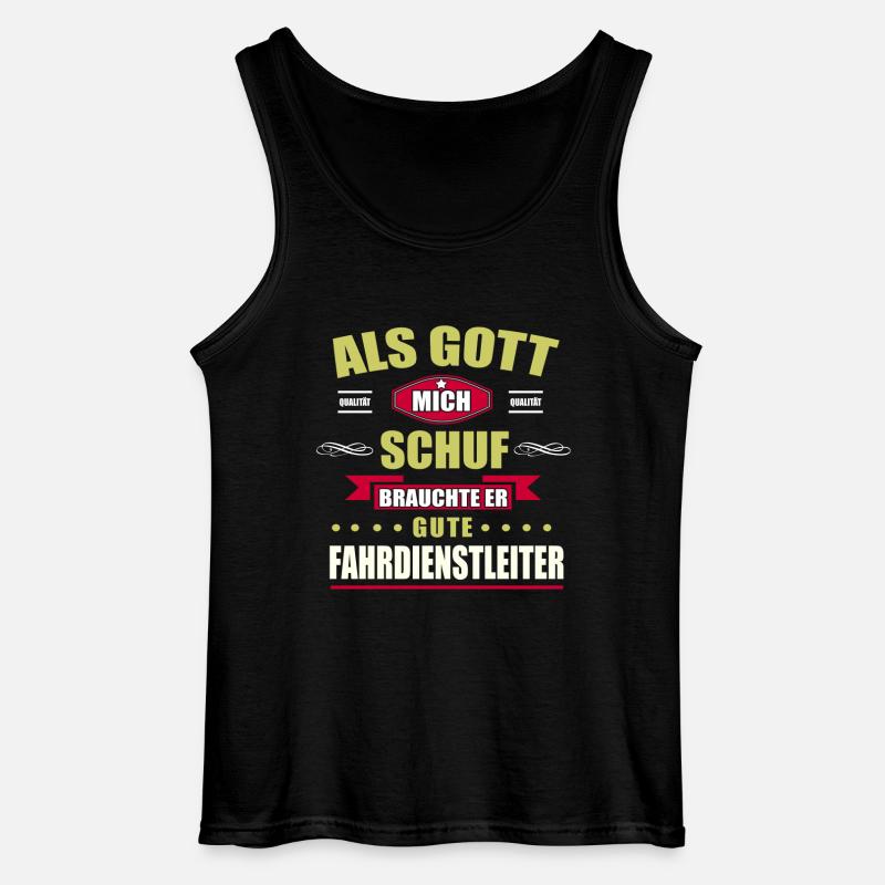 FAHRDIENSTLEITER-GESCHENK - Gildan Männer Tank Top - Schwarz