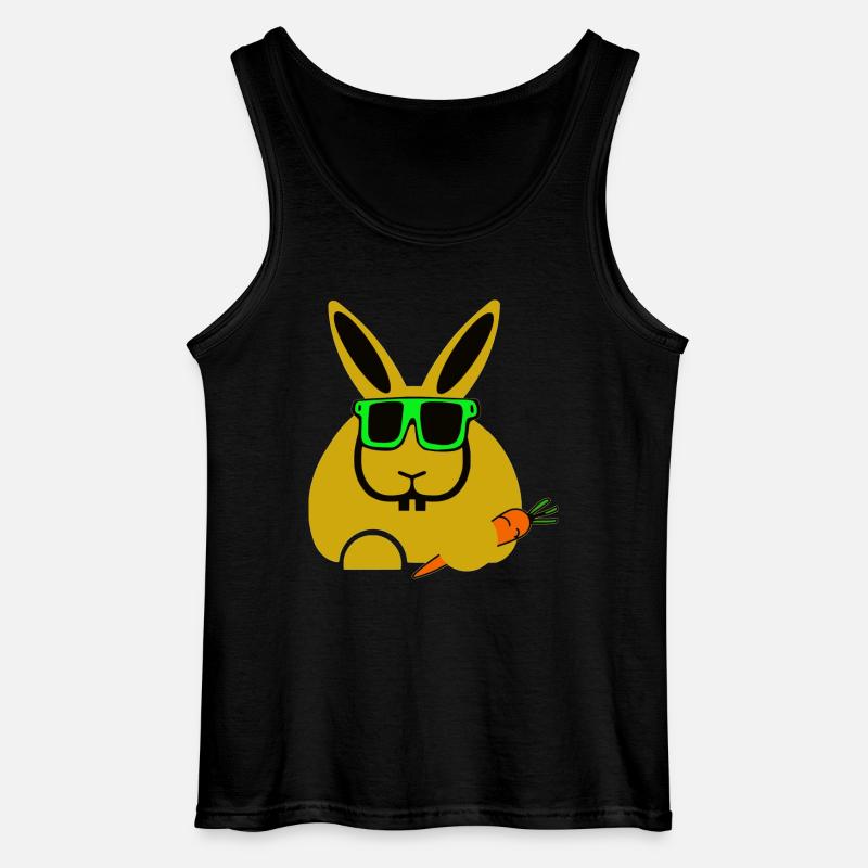 rabbit - Gildan Männer Tank Top - Schwarz